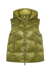 PUFFER DOWN GILET - GREEN - PISTACHIO GREEN | DEHA