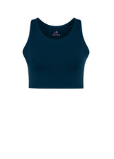 RECYCLED MICROFIBRE TOP - BLUE - RESTART WITH YOGA | DEHA