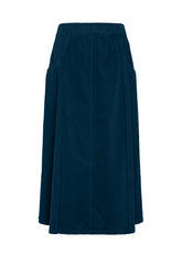 CORDUROY PLEATED SKIRT - BLUE - NIGHT BLUE | DEHA