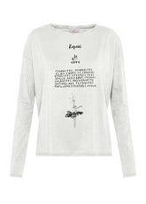 GRAPHIC COMFY FLAMME' T-SHIRT - WHITE - Warm and Cozy | DEHA