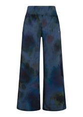 PANTALONE PALAZZO STAMPATO OTHER - PAINTED BLUE | DEHA