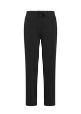 MODAL GABARDINE STRAIGHT PANTS - BLACK - Tinto in Capo | DEHA