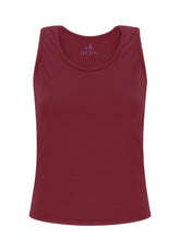 RACER BACK SPORTY TANK TOP - RED - RESTART WITH YOGA | DEHA