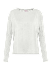 T-SHIRT AMPIA IN JERSEY FIAMMATO BIANCO - MILK WHITE | DEHA