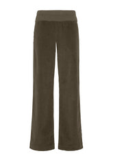 PANTALONE DRITTO IN VELLUTO MARRONE - COFFEE BROWN | DEHA