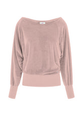 CHENILLE LOUNGE SWEATSHIRT - PINK - RESTART WITH YOGA | DEHA