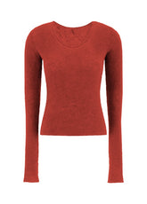 BOUCLE'-PULLOVER - ORANGE - RESTART WITH YOGA | DEHA