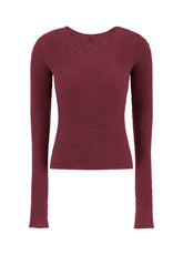 MAGLIA BOUCLE' ROSSO - RESTART WITH YOGA | DEHA