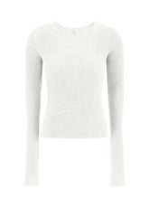 MAGLIA BOUCLE' BIANCO - RESTART WITH YOGA | DEHA