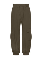 PANTALONE CARGO IN VELLUTO MARRONE - COFFEE BROWN | DEHA