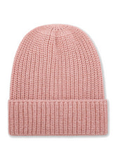 WOOL BLENDED LUREX BEANIE - PINK - MISTY ROSE | DEHA