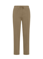 MODAL GABARDINE STRAIGHT PANTS - BROWN - Tinto in Capo | DEHA