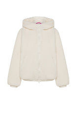 LINED TEDDY JACKET - WHITE - MILK WHITE | DEHA