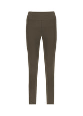 HIGH WAIST LEGGINGS - BROWN - COFFEE BROWN | DEHA