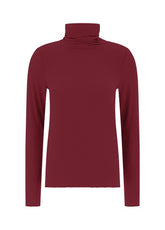 MAGLIETTA COLLO ALTO MISTO CASHMERE ROSSO - Top & T-shirts | DEHA