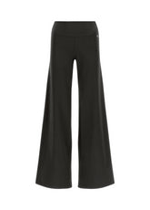 PANTALONE GAMBA LARGA IN JERSEY NERO - BLACK | DEHA