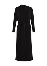 SOFT TOUCH LONG DRESS - BLACK - BLACK | DEHA