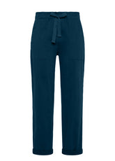 PANTALONE IN GABARDINE CON COULISSE BLU - Pantaloni | DEHA