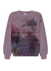 COMFY SWEATSHIRT MIT AUFDRUCK - LILA - LILAC | DEHA