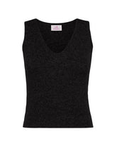 LOUNGE STRICK-TANKTOP - SCHWARZ - Warm und gemütlich | DEHA