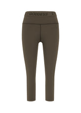 JERSEY STRETCH 7/8 LEGGINGS - BROWN - RESTART WITH YOGA | DEHA