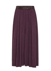 PANTALONE COULOTTE IN VELLUTO LEGGERO VIOLA - PLUM VIOLET | DEHA