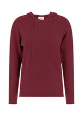 PULLOVER CON CAPPUCCIO ROSSO - Warm and Cosy | DEHA