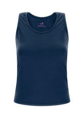 RACER BACK SPORTY TANK TOP - BLUE - RESTART WITH YOGA | DEHA