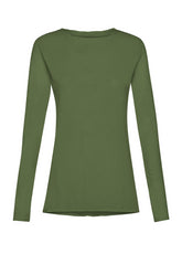 T-SHIRT JERSEY FIAMMATO MANICA LUNGA VERDE - Warm and Cosy | DEHA