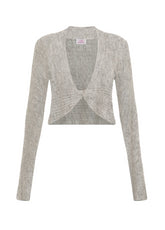 LOUNGE KNITTED SLIM FIT TOP - GREY - Warm and Cozy | DEHA