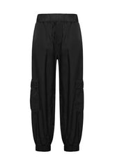 PANTALONE CARGO IN RASO CUPRO NERO - BLACK | DEHA