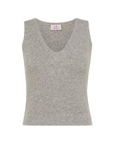 LOUNGE STRICK-TANKTOP - GRAU - Warm und gemütlich | DEHA