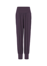 PANTALONE ODALISCA IN VISCOSA VIOLA - PLUM VIOLET | DEHA