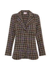 BOUCLE' TWEED BLAZER - BRAUN - Warm und gemütlich | DEHA