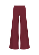 PANTALONE GAMBA LARGA IN JERSEY ROSSO - CORDOVAN RED | DEHA