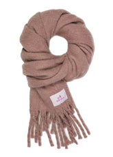 FRINGED SOFT SCARF - PINK - MISTY ROSE | DEHA