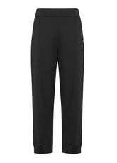 PANTALONE IN FELPA DI COTONE ORGANICO NERO - BLACK | DEHA