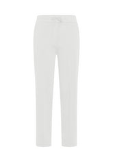 GERADE GESCHNITTENE MODAL GABARDINEHOSE - WEISS | DEHA