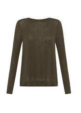 SHIRT AUS KASCHMIRGEMISCH - BRAUN - COFFEE BROWN | DEHA