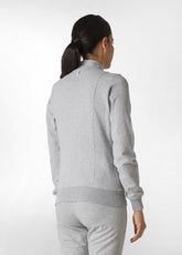 FELPA CORE CON ZIP GRIGIO - GREY MELANGE | DEHA