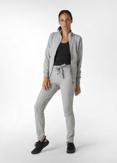 FELPA CORE CON ZIP GRIGIO - GREY MELANGE | DEHA