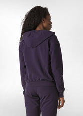 CORE-KAPUZENSWEATSHIRT MIT REISSVERSCHL.USS, LILA - AUBERGINE VIOLET | DEHA