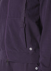 CORE-KAPUZENSWEATSHIRT MIT REISSVERSCHL.USS, LILA - AUBERGINE VIOLET | DEHA