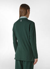 FLEECE BLAZER, GREEN - FOREST GREEN | DEHA