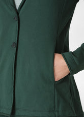 FLEECE BLAZER, GREEN - FOREST GREEN | DEHA