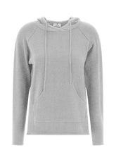 KAPUZENPULLOVER, GRAU - GREY MELANGE | DEHA