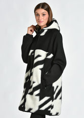 CAPPOTTO SCUBA E LANA COTTA NERO - BLACK | DEHA