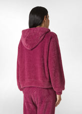 FLUFFY FULL ZIP JACKET, PURPLE - VINACCIA | DEHA