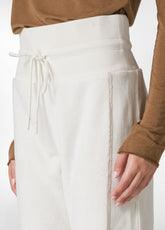 JOGGER IN PELLICCIA DI PILE BIANCO - MILK WHITE | DEHA