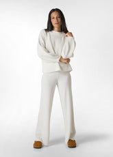 PULLOVER AUS KASCHMIR-GEMISCH, WEISS - MILK WHITE | DEHA